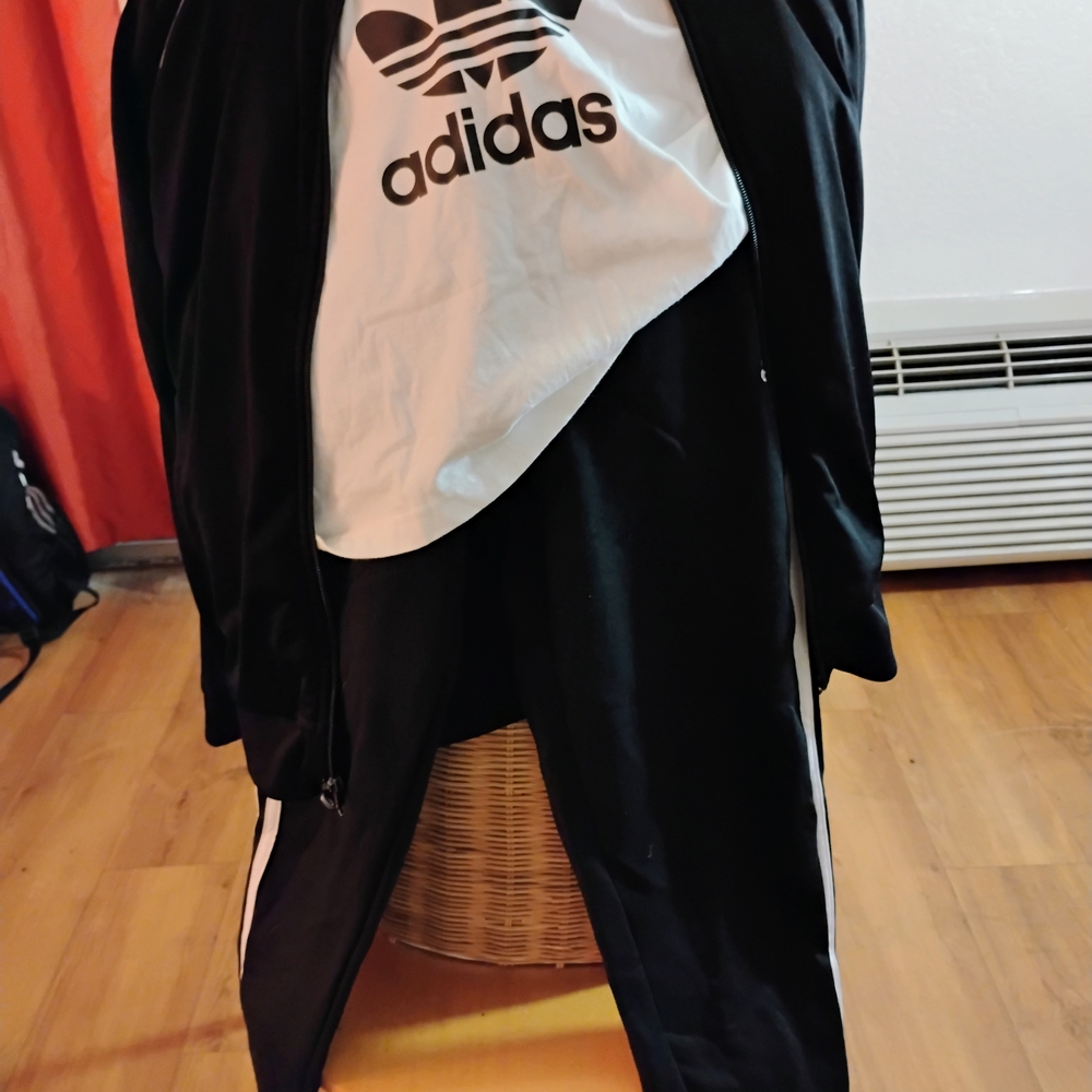 Adidas Black and White Tracksuit